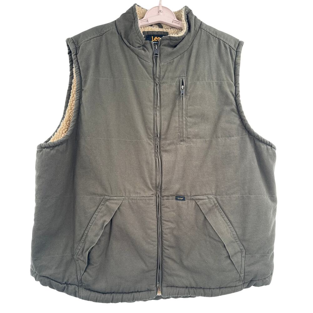 Lee Premium Select Mens green Workwear Vest Size XXL